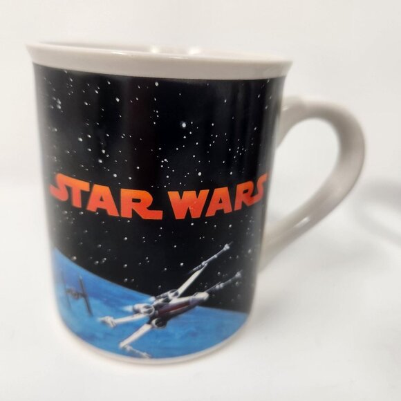 Vintage Star Wars Mugs Hamilton Collection Lucasfilm Ltd 4 Cup Set 1989 - Picture 4 of 8